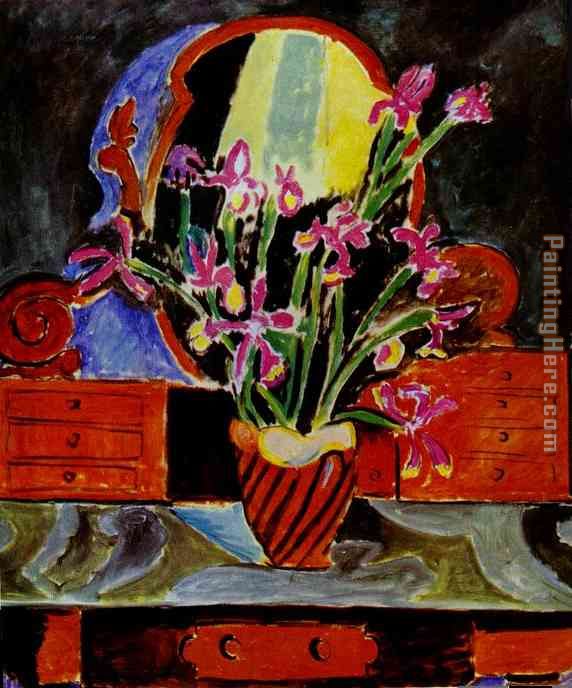 Vase of Irises painting - Henri Matisse Vase of Irises art painting